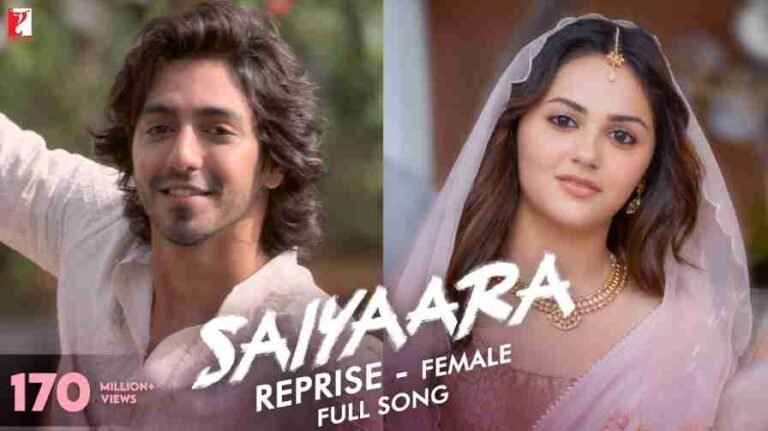 Saiyaara Song Lyrics (Female Version)
